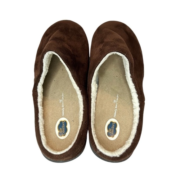 Dr. Comfort Brown Slip On Lounge Shoes Mens Size 10 - Picture 6 of 12